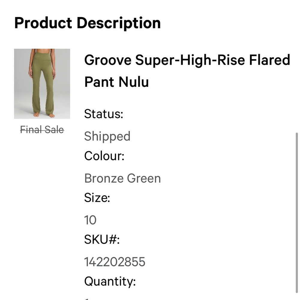 Brand new Lululemon high rise flare pants